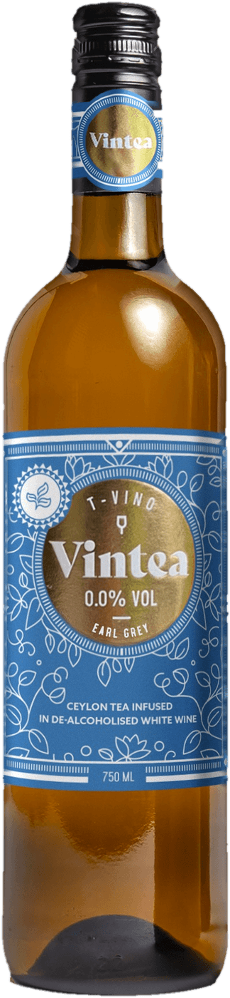 قنينة ديال Vintea T-Vino Earl Grey بإتيكيت زرقا